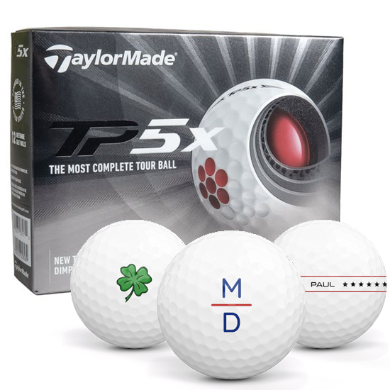 TaylorMade 2021 TP5x Monogram Golf Balls