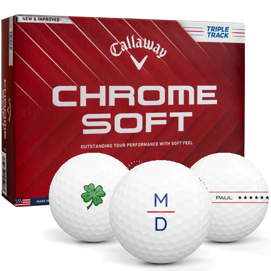 Callaway Golf Chrome Soft Triple Track Monogram Golf Balls