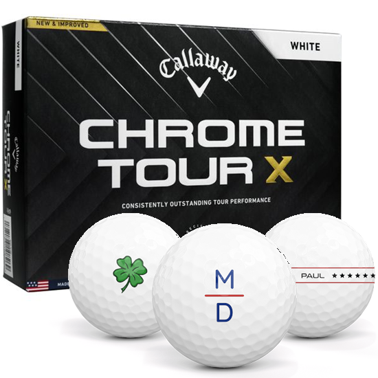 Callaway Golf 2024 Chrome Tour X Monogram Golf Balls