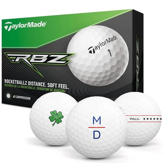TaylorMade Rocketballz Monogram Golf Balls White