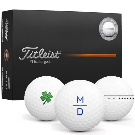 Titleist Pro V1 Enhanced Alignment Monogram Golf Balls