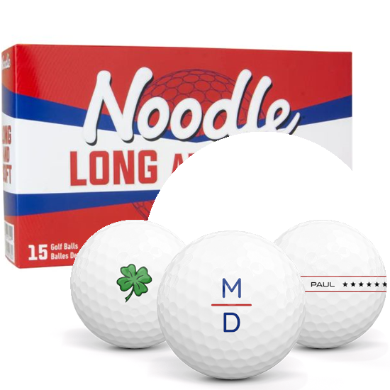 TaylorMade Noodle Long and Soft Monogram Golf Balls - 15 Pack