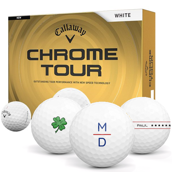 Callaway Golf Chrome Tour Monogram Golf Balls - 2026 Model