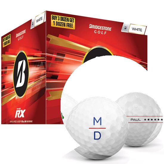 Bridgestone Tour B RX Monogram Golf Balls - Buy 3 DZ Get 1 DZ Free - 2026 Model