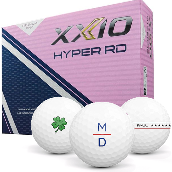 XXIO Hyper RD Premium Pink Monogram Golf Balls