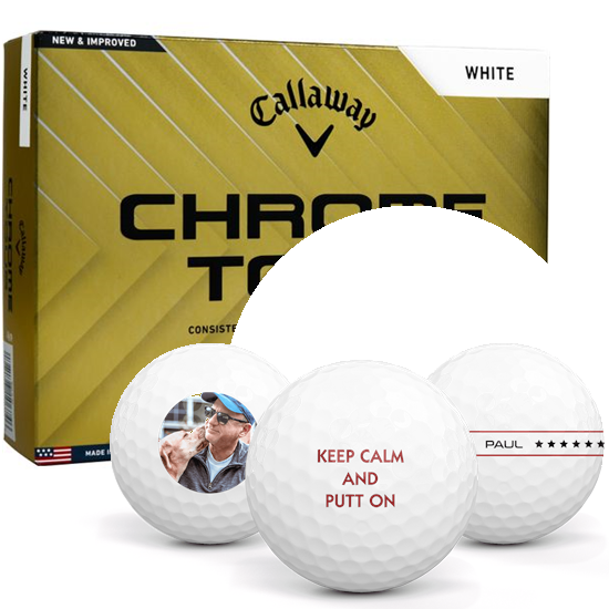 Callaway Golf 2024 Chrome Tour Personalized Golf Balls