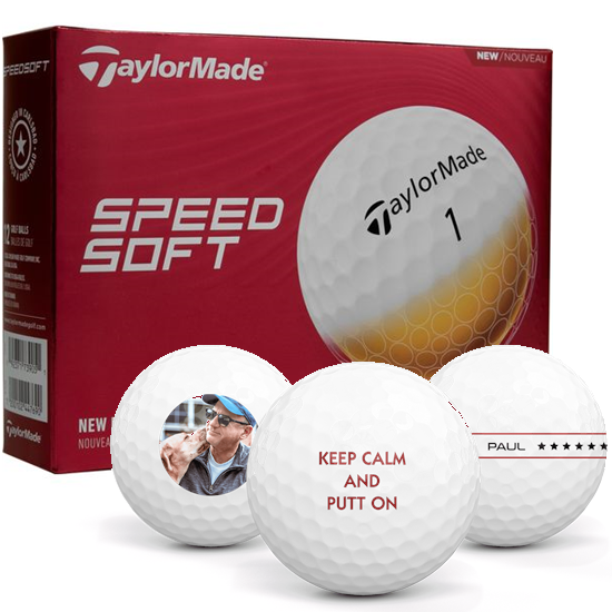 TaylorMade SpeedSoft Personalized Golf Balls