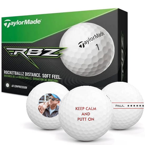 TaylorMade Rocketballz Personalized Golf Balls White