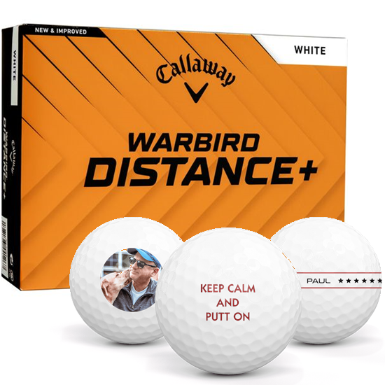 Callaway Golf Warbird Distance+ Personalized Golf Balls