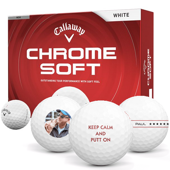 Callaway Golf Chrome Soft Personalized Golf Balls - 2026 Model