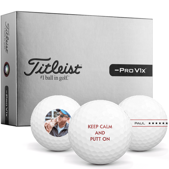 Titleist Pro V1x Left Dash Personalized Golf Balls - 2026 Model