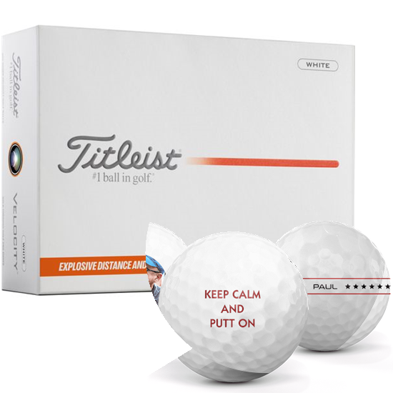 Titleist Velocity Personalized Golf Balls - 2026 Model