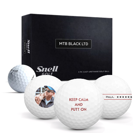 Snell Golf Snell Golf MTB Black LTD Personalized Golf Balls - $43.99 at Golfballs.com