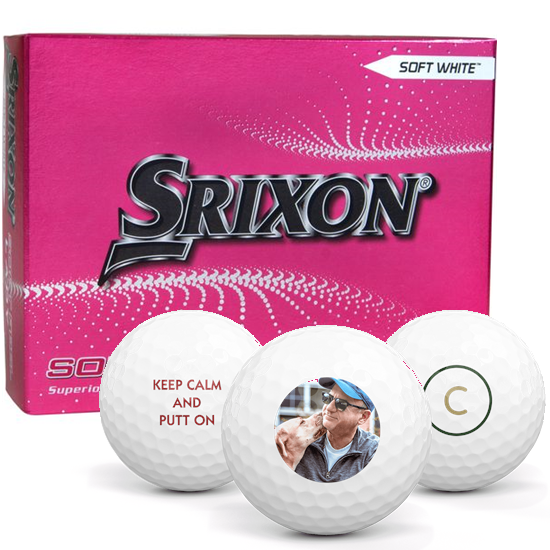Srixon Soft Feel Lady 8 Photo Golf Balls White