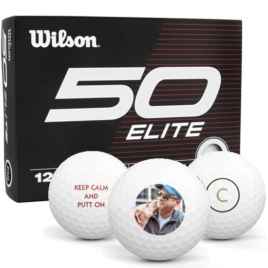 Wilson Fifty Elite Photo Golf Balls White