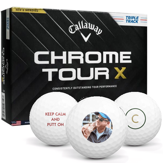 Callaway Golf Chrome Tour X Triple Track Photo Golf Balls - 2024 Model