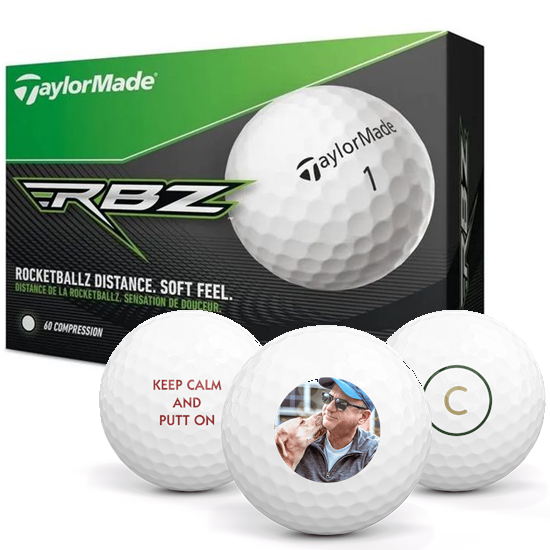 TaylorMade Rocketballz Photo Golf Balls White