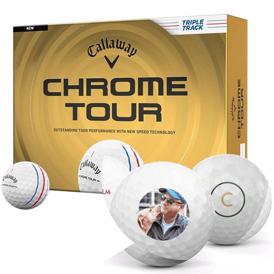Callaway Golf Chrome Tour Triple Track Photo Golf Balls - 2026 Model