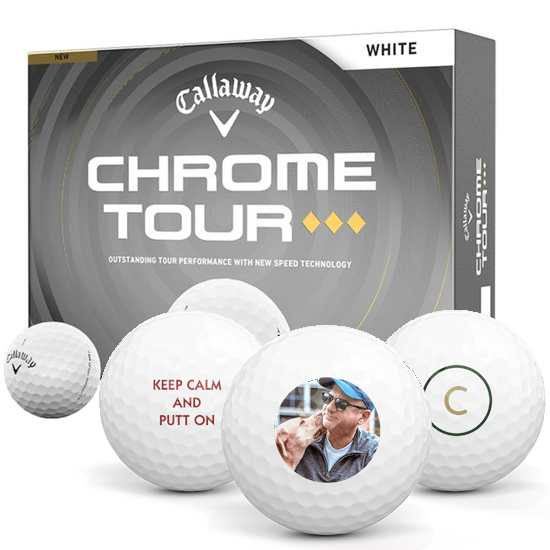 Callaway Golf Chrome Tour Triple Diamond Photo Golf Balls - 2026 Model