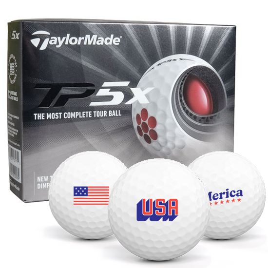 TaylorMade 2021 TP5x USA Pack 1 Icon Golf Balls