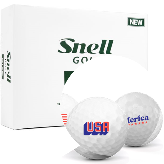 Snell Golf Get Sum USA Pack 1 Icon Golf Balls White
