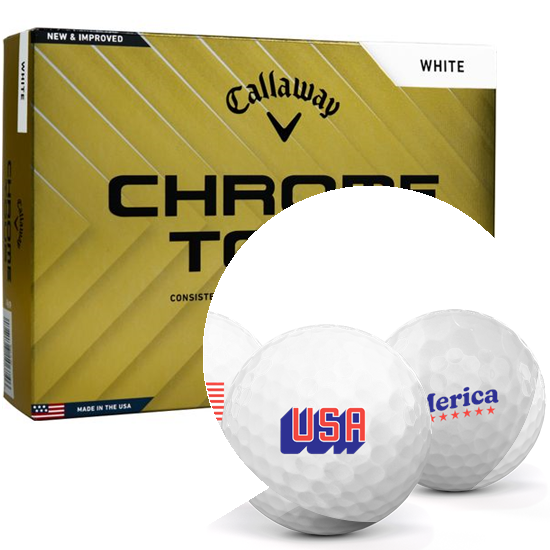Callaway Golf 2024 Chrome Tour USA Pack 1 Icon Golf Balls