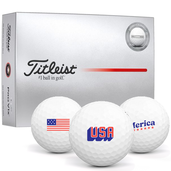 Titleist Pro V1x Aim Enhanced USA Pack 1 Icon Golf Balls
