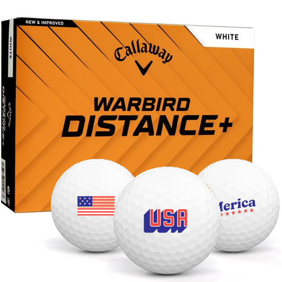 Callaway Golf Warbird Distance+ USA Pack 1 Icon Golf Balls