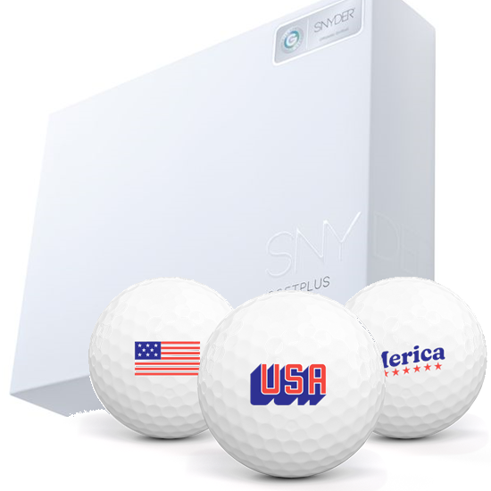 SNYDER Golf Soft Plus White Matte USA Pack 1 Icon Golf Balls