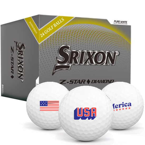 Srixon Z-Star Diamond 3 Double Dozen USA Pack 1 Icon Golf Balls