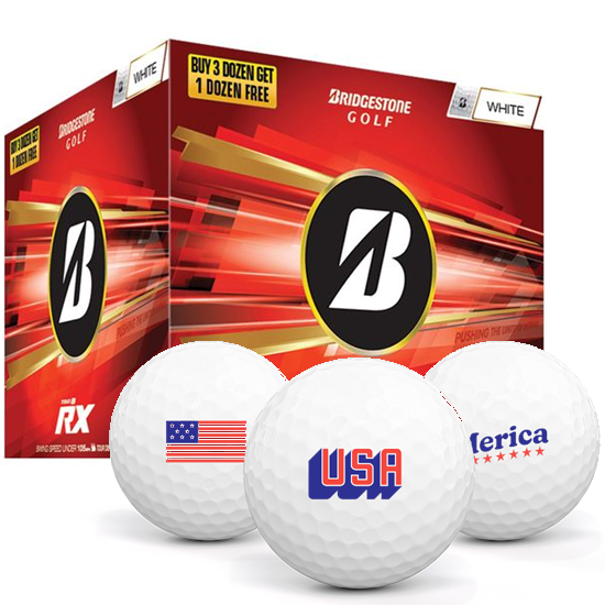 Bridgestone Tour B RX USA Pack 1 Icon Golf Balls - Buy 3 DZ Get 1 DZ Free - 2026 Model