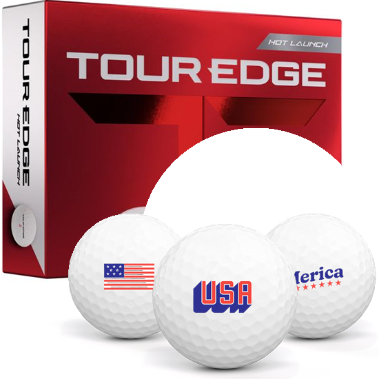 Tour Edge Hot Launch USA Pack 1 Icon Golf Ball