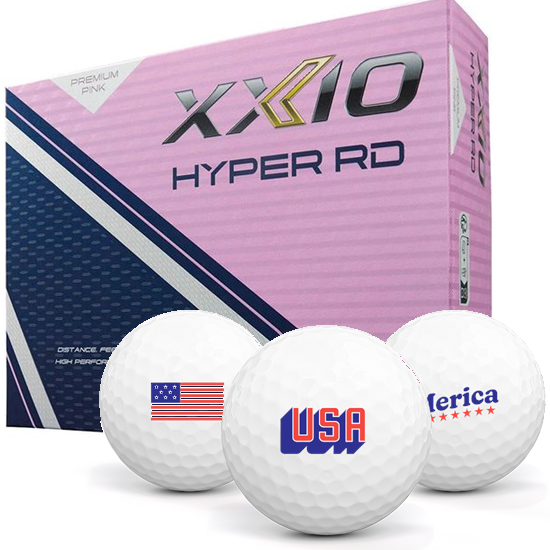 XXIO Hyper RD Premium Pink USA Pack 1 Icon Golf Balls
