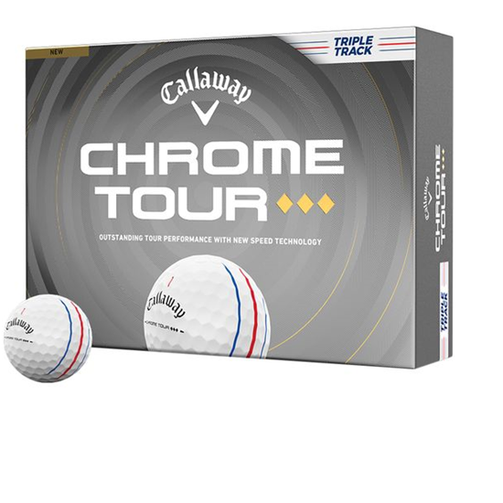Callaway Golf Chrome Tour Triple Diamond Triple Track USA Pack 1 Icon Golf Balls - 2026 Model