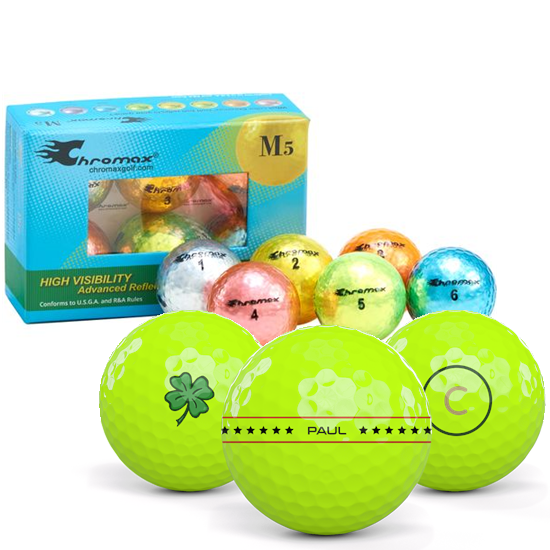 Chromax Chromax Metallic Mixed Color M5 Align XL Golf Balls - 6-Pack - $28.99 at Golfballs.com