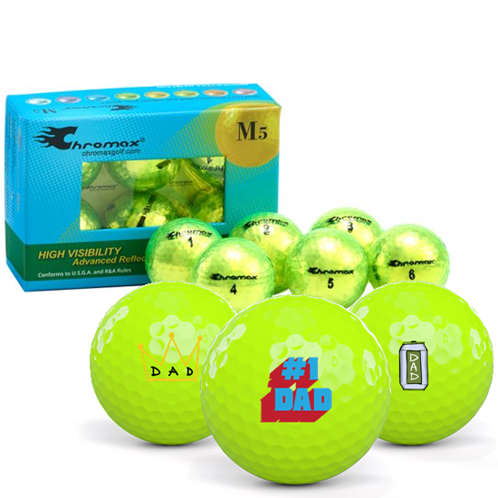 Chromax Metallic M5 Dad Pack 1 Icon Golf Balls - 6-Pack
