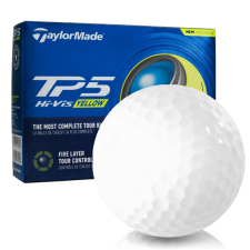 TaylorMade 2024 TP5 Yellow Drinks Pack 1 Icon Golf Balls