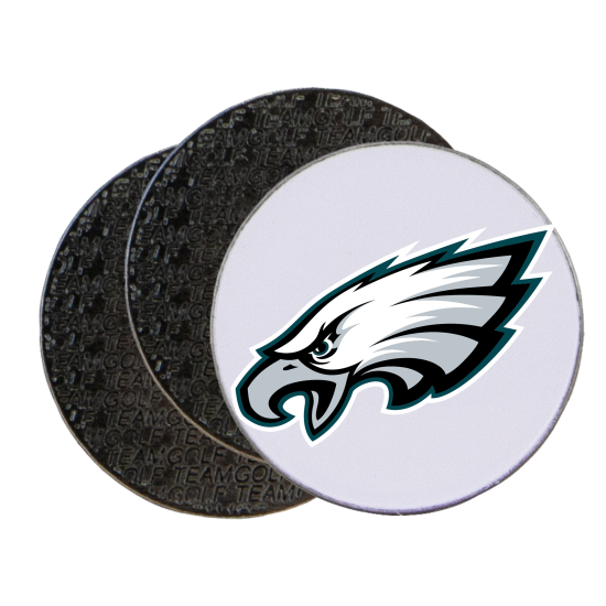 Officially Licensed Logo Philadelphia Eagles Ball Markers - 3 Pack
