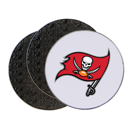 Officially Licensed Logo Tampa Bay Buccaneers Ball Markers - 3 Pack