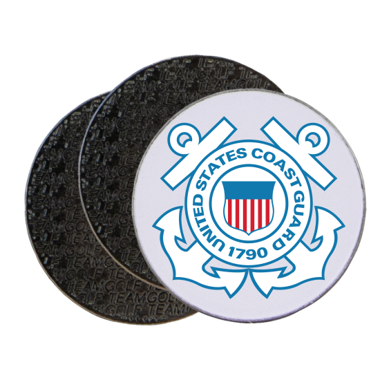 Officially Licensed Logo US Coast Guard Ball Markers - 3 Pack