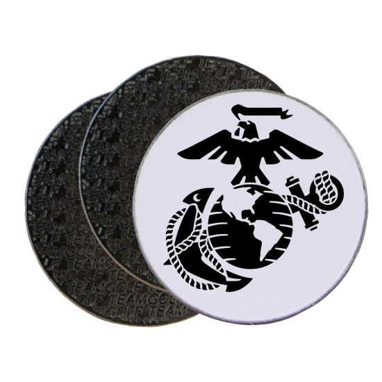 Officially Licensed Logo US Marine Corps Ball Markers - 3 Pack