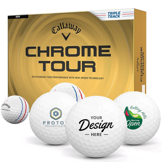 Callaway Golf Chrome Tour Triple Track 12 Dozen Custom Golf Balls - 2026 Model