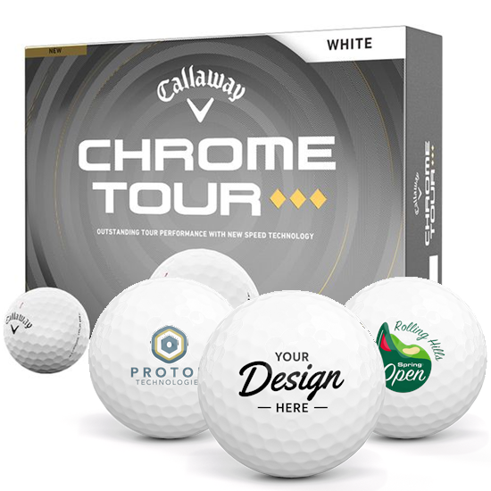 Callaway Golf Chrome Tour Triple Diamond 12 Dozen Custom Golf Balls - 2026 Model